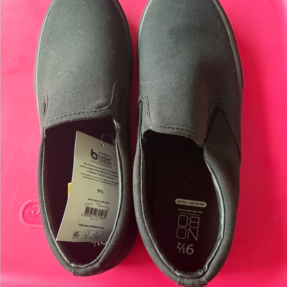 Black Slip-On Shoes